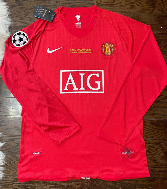 Manchester United 2008/09 Home Jersey DropEleven
