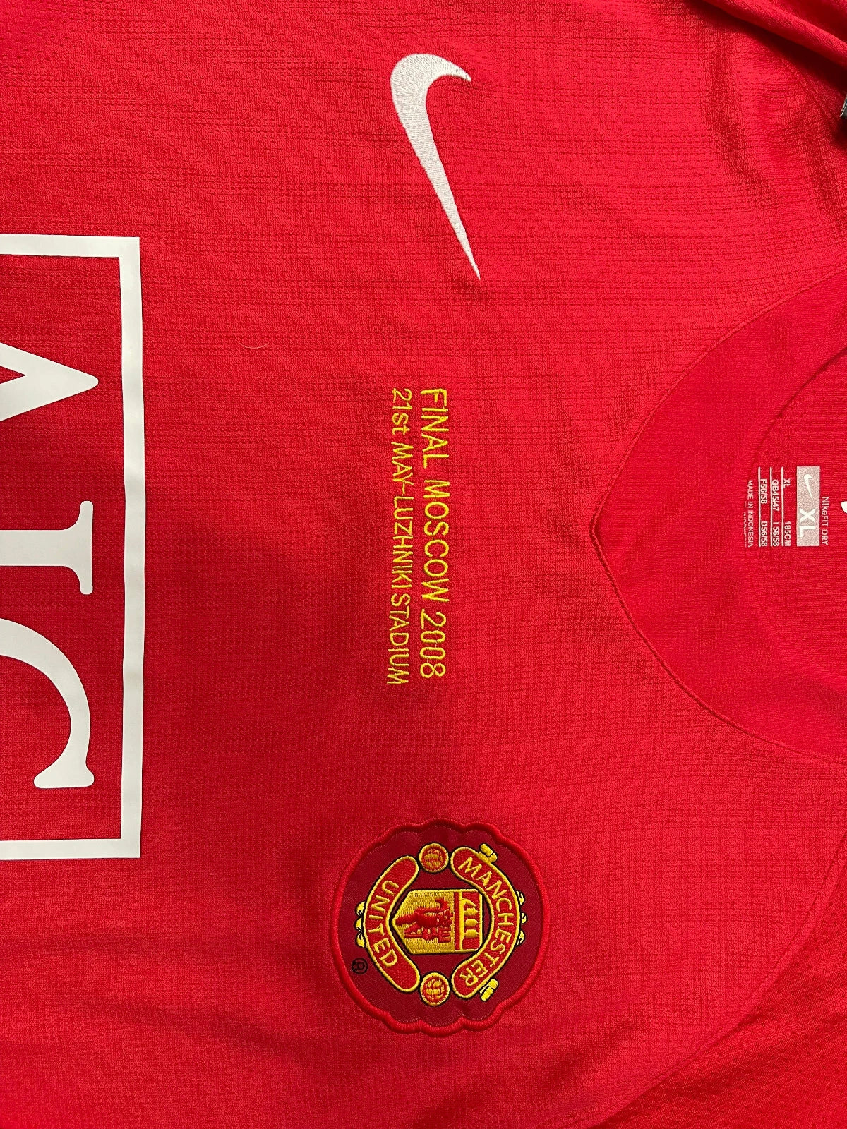 Manchester United 2008/09 Home Jersey DropEleven